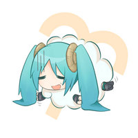 Q版可爱初音未来十二星座卡通QQ头像