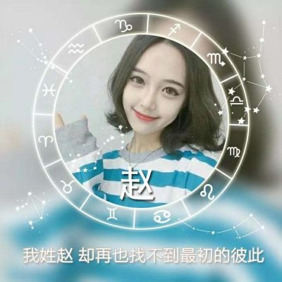 唯美女生高清星座姓氏头像图片