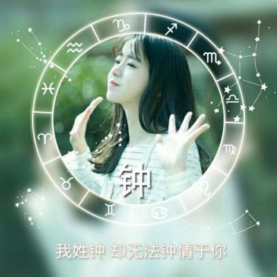 唯美女生高清星座姓氏头像图片