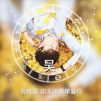 唯美女生高清星座姓氏头像图片