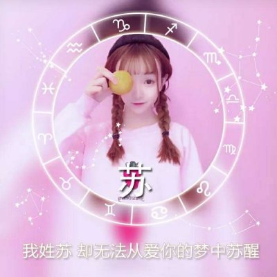 唯美女生高清星座姓氏头像图片