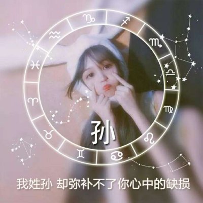 十二星座好看的女生姓氏头像