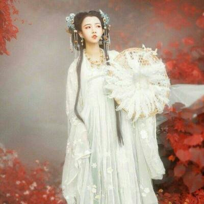 女生诗意清新唯美古风头像