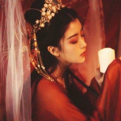 微信古风唯美真人女头