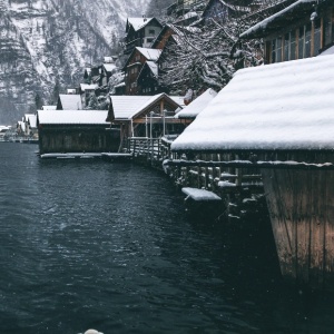 雪景村庄风景头像